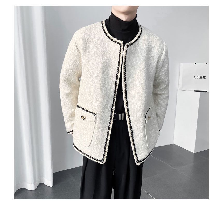 Contrast Trim Jacket
