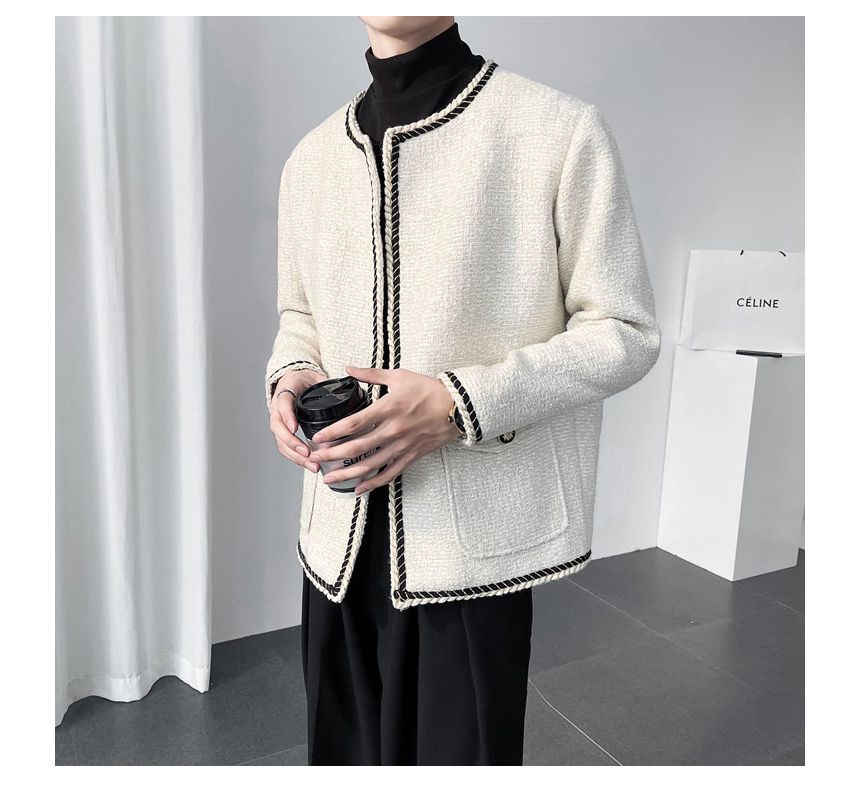 Contrast Trim Jacket