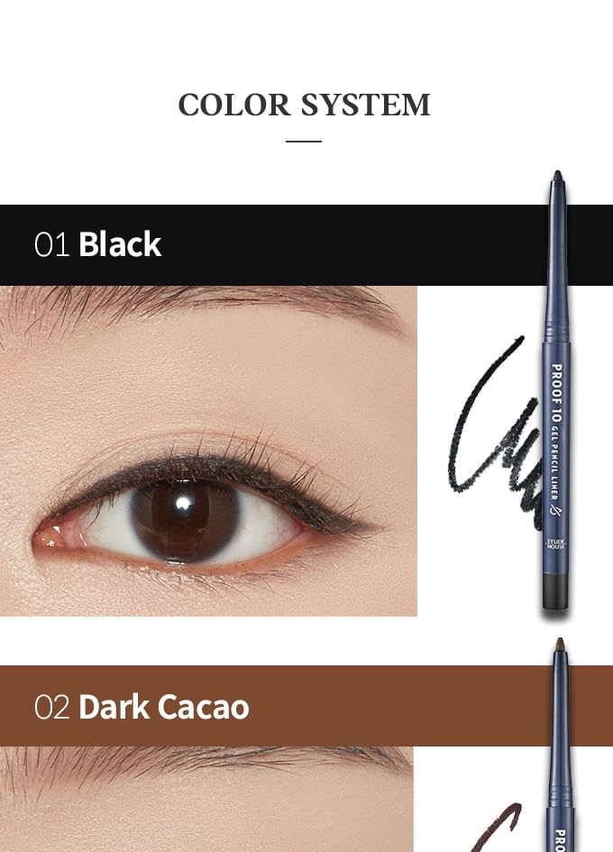 Proof 10 Gel Pencil Liner - 6 Colors