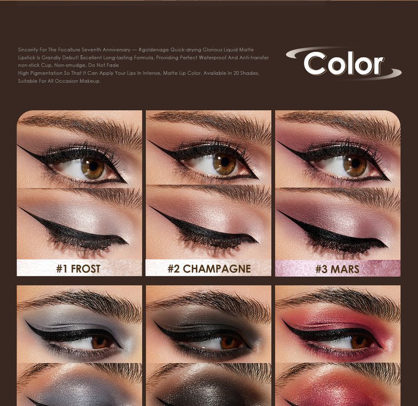 Shimmer Cream Eyeshadow Pencil - 12 Colors