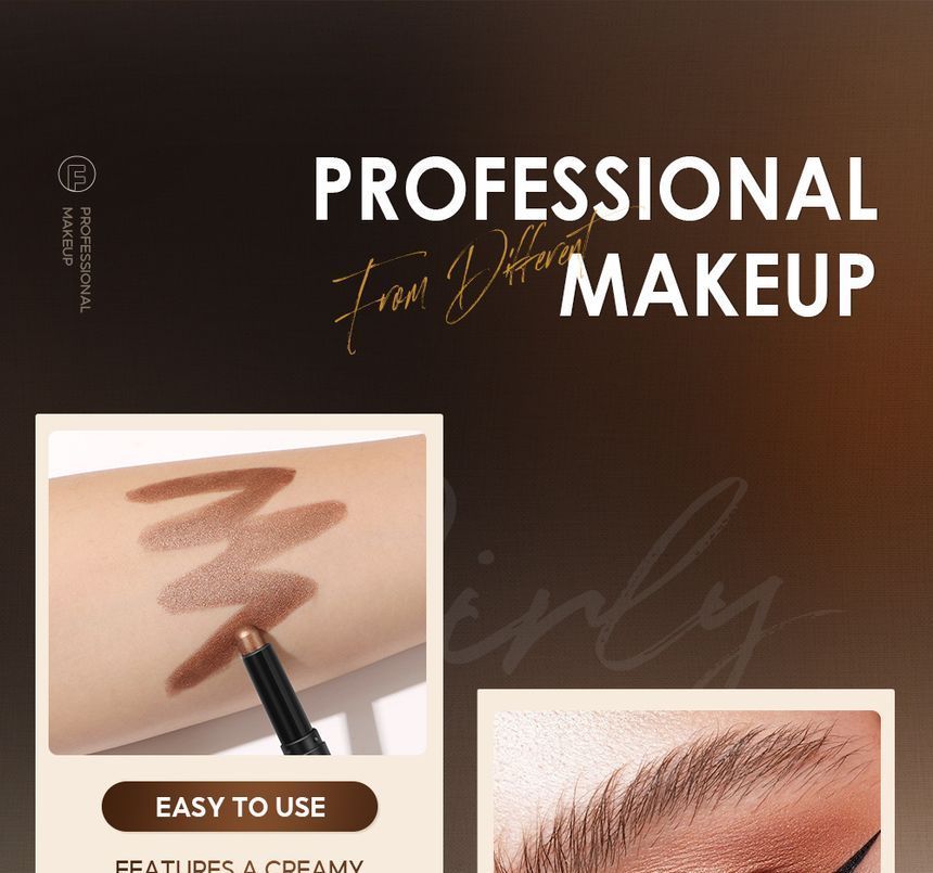 Shimmer Cream Eyeshadow Pencil - 12 Colors