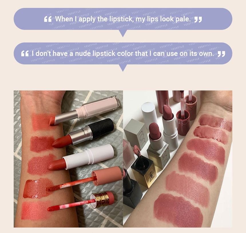 Zero Matte Lipstick Muteral Nude Collection - 3 Colors