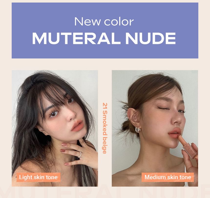 Zero Matte Lipstick Muteral Nude Collection - 3 Colors