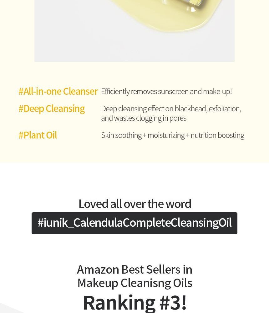 Calendula Complete Cleansing Oil 200ml 2pcs Bundle Set