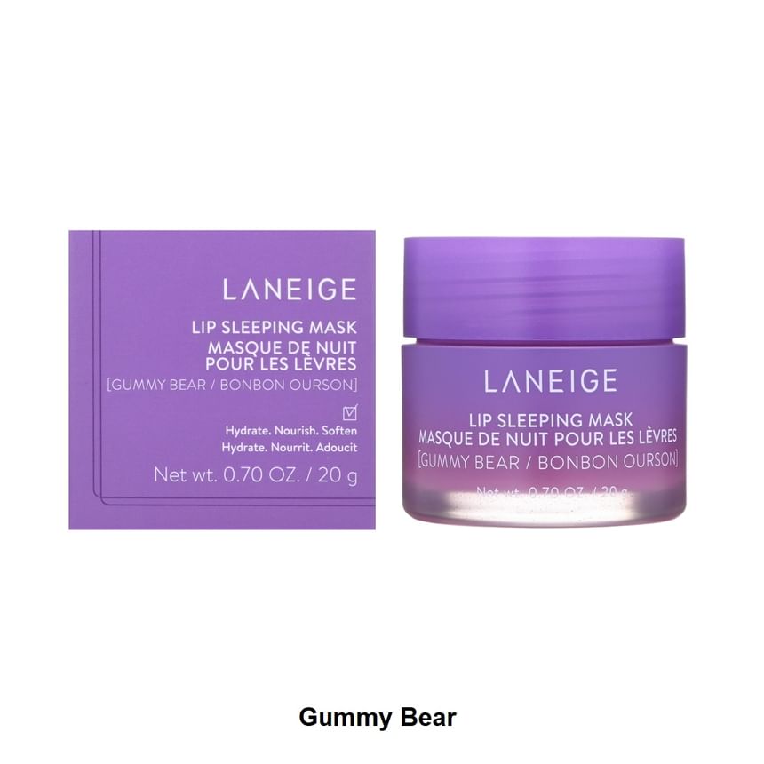 Lip Sleeping Mask - 3 Types 2pcs Bundle Set