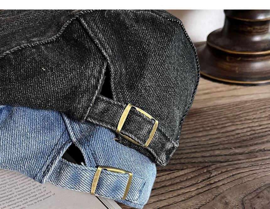 Denim Newsboy Cap