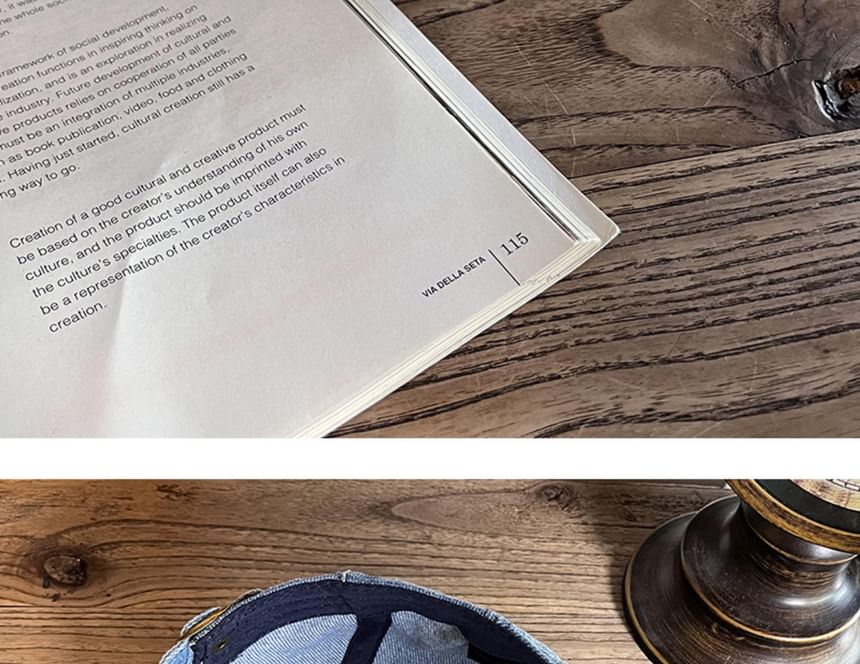 Denim Newsboy Cap