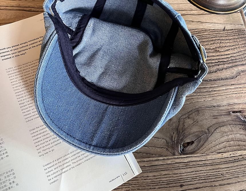 Denim Newsboy Cap