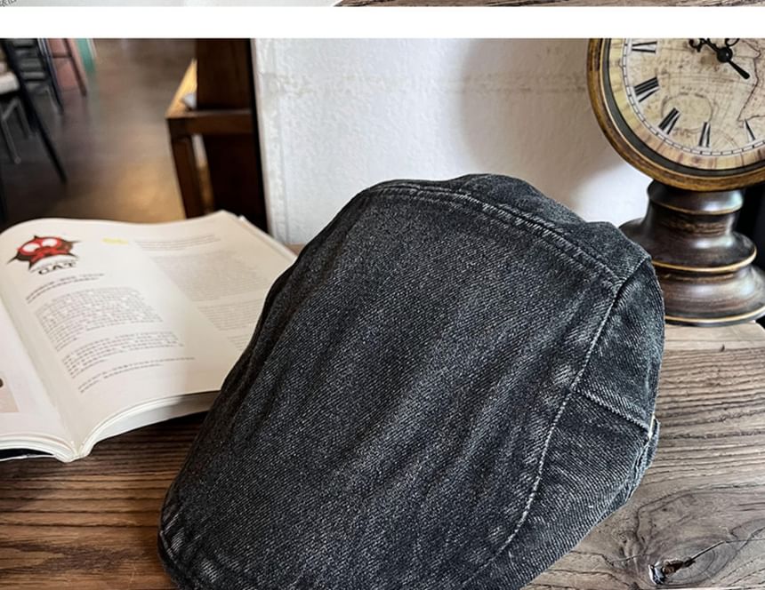 Denim Newsboy Cap
