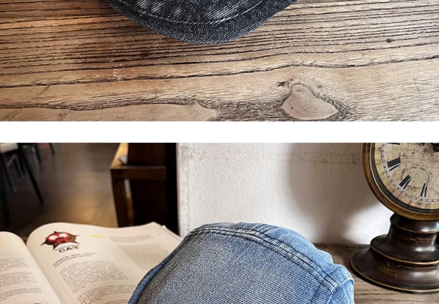 Denim Newsboy Cap