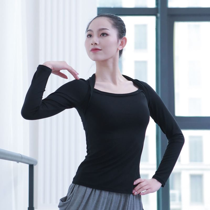 Long-Sleeve Plain Dance T-Shirt