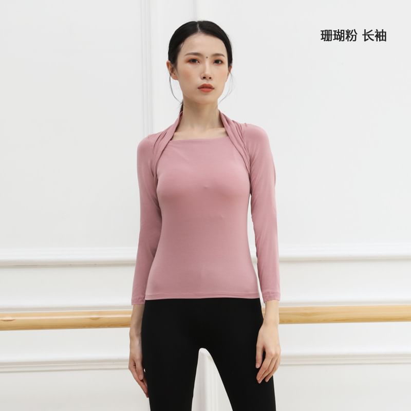Long-Sleeve Plain Dance T-Shirt