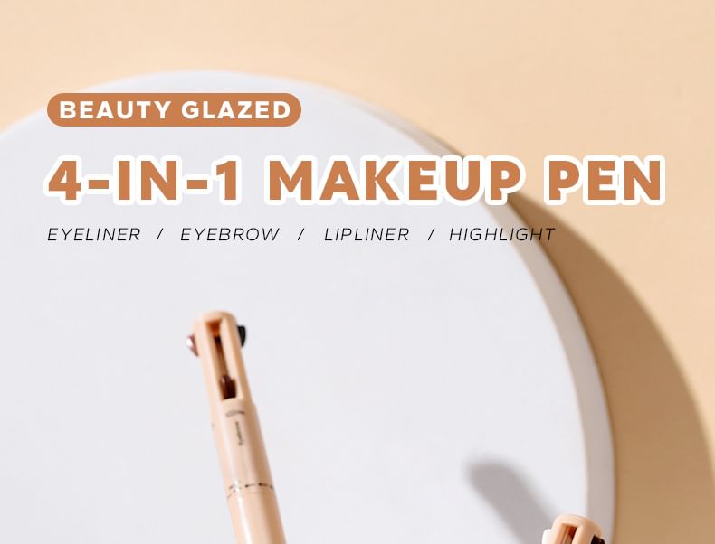 4 in 1 Makeup Pen (Highlighter / Eyeliner / Eyebrow / Lip Liner)