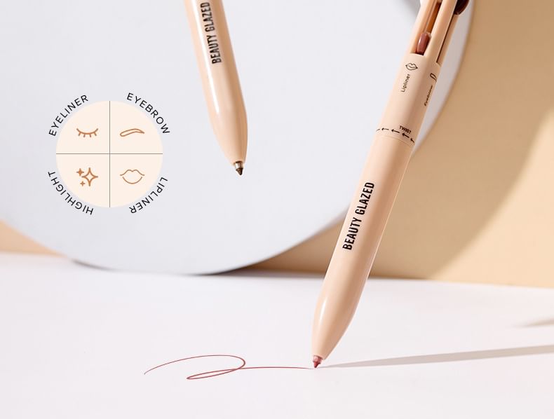 4 in 1 Makeup Pen (Highlighter / Eyeliner / Eyebrow / Lip Liner)