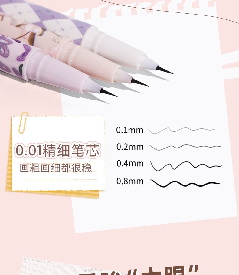 Ultra Fine Liquid Eyeliner Pen - 6 Colours