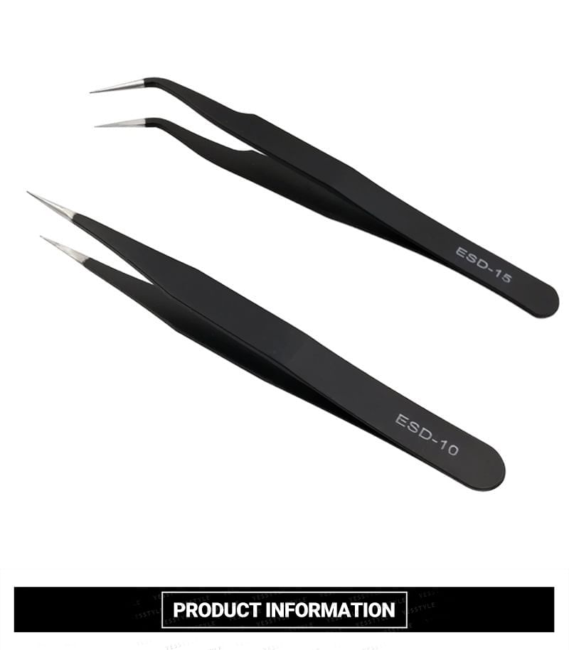Stainless Steel False Eyelashes Tweezers (Various Designs)