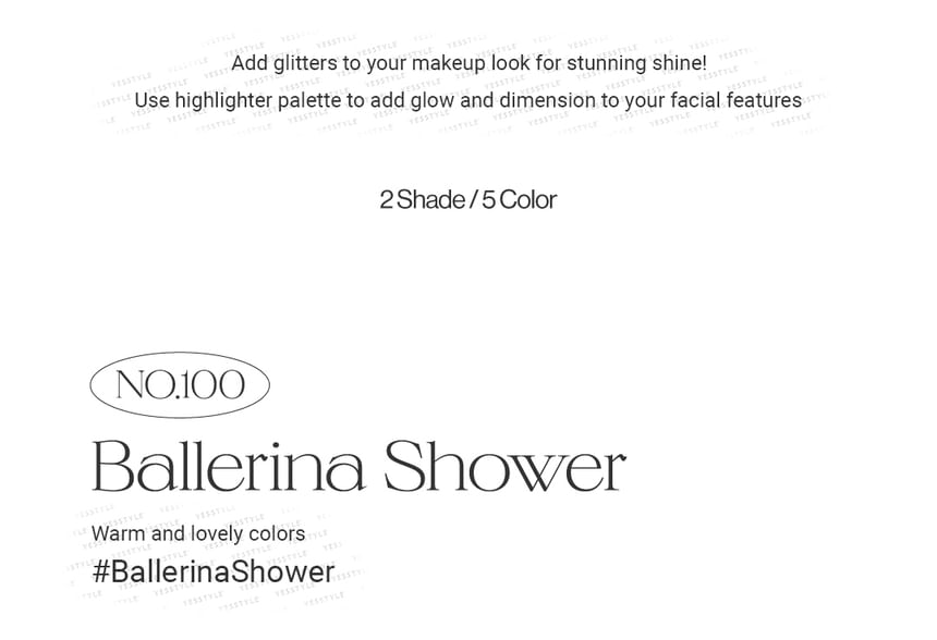 Mood Shower Face Palette Highlighter Version - 2 Types