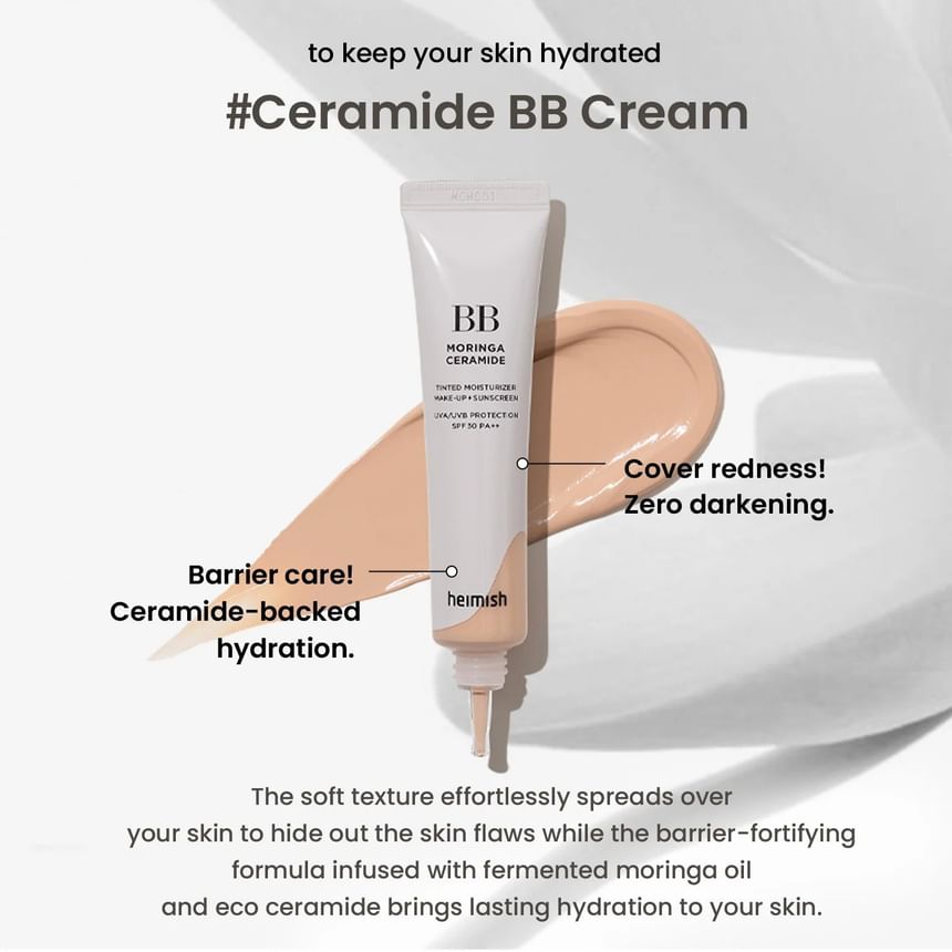 Moringa Ceramide BB Cream - 8 Colors