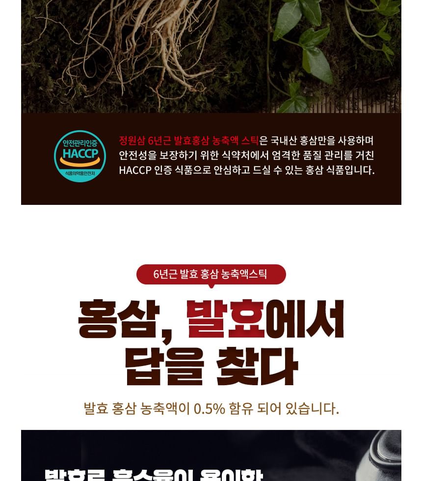 Korean Fermented Red Ginseng Extract Stick
