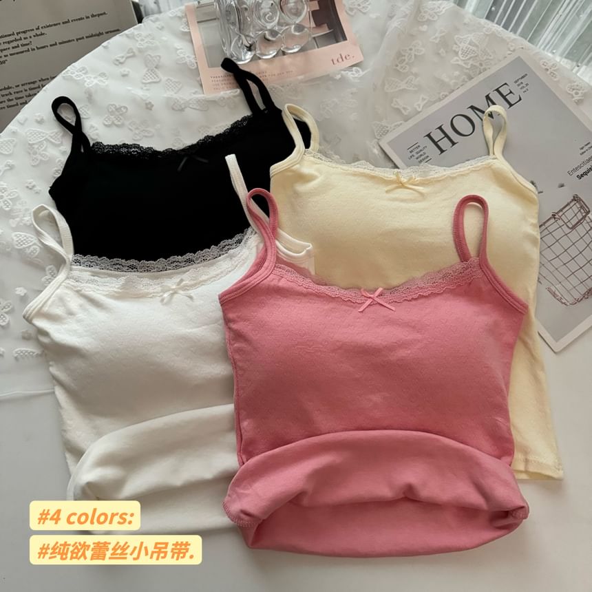 Lace Padded Camisole Top