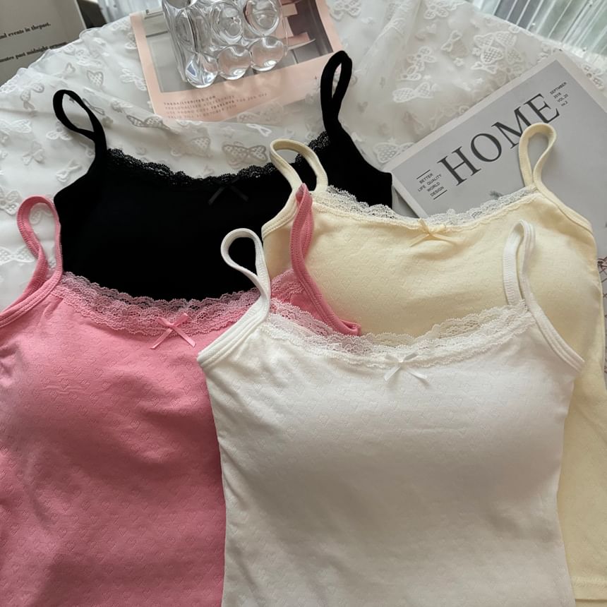 Lace Padded Camisole Top