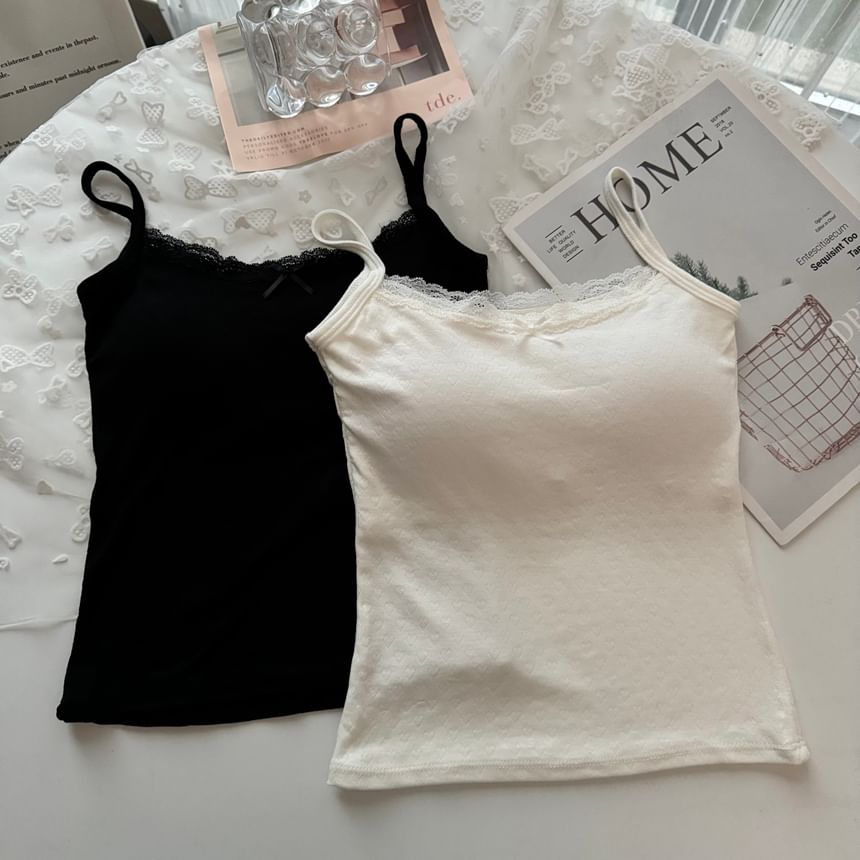 Lace Padded Camisole Top