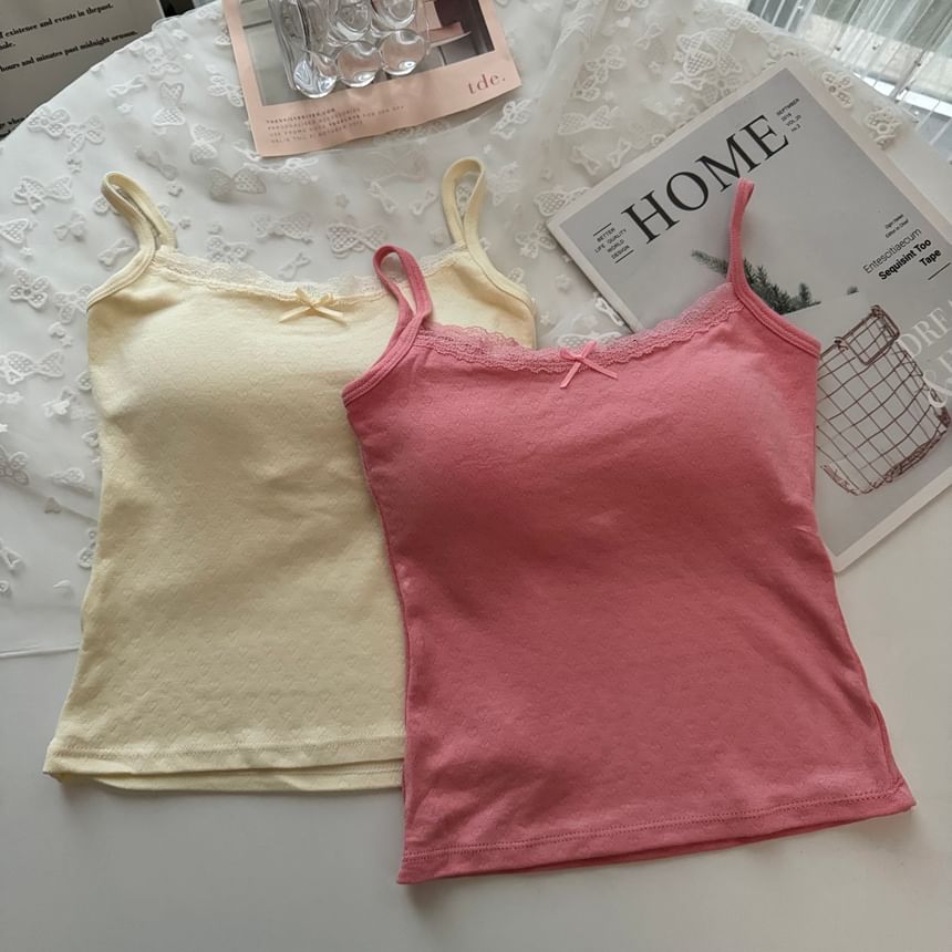 Lace Padded Camisole Top