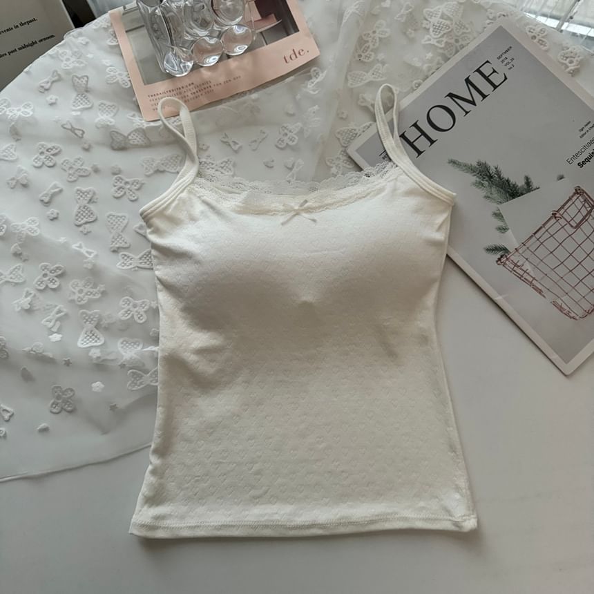 Lace Padded Camisole Top