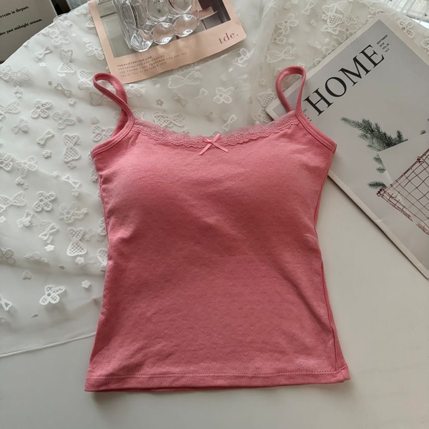Lace Padded Camisole Top