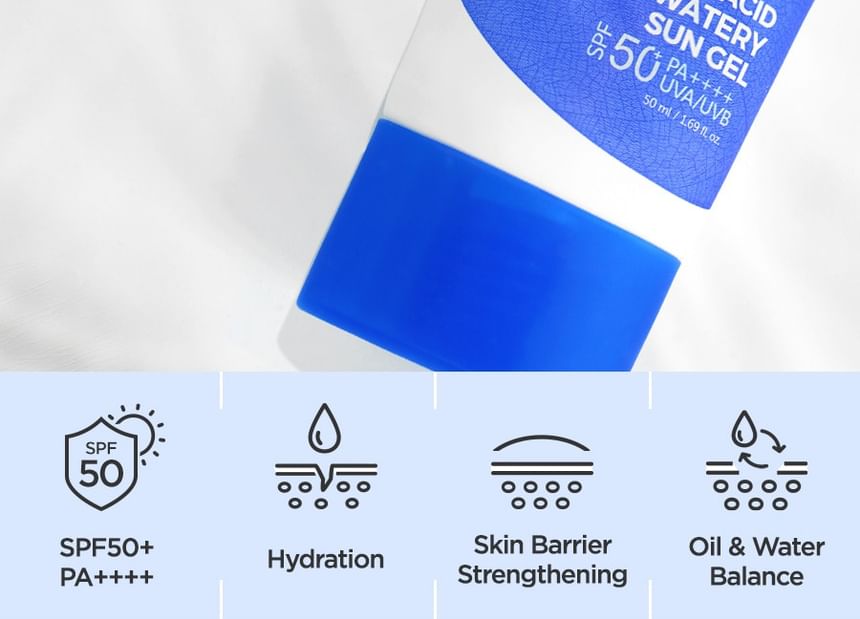 Hyaluronic Acid Watery Sun Gel 2pcs Bundle Set
