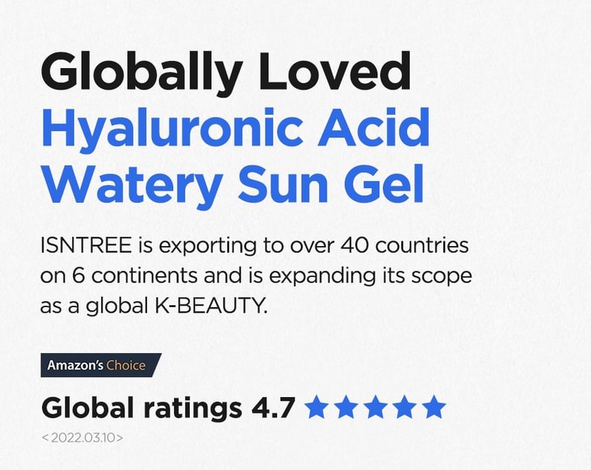 Hyaluronic Acid Watery Sun Gel 2pcs Bundle Set