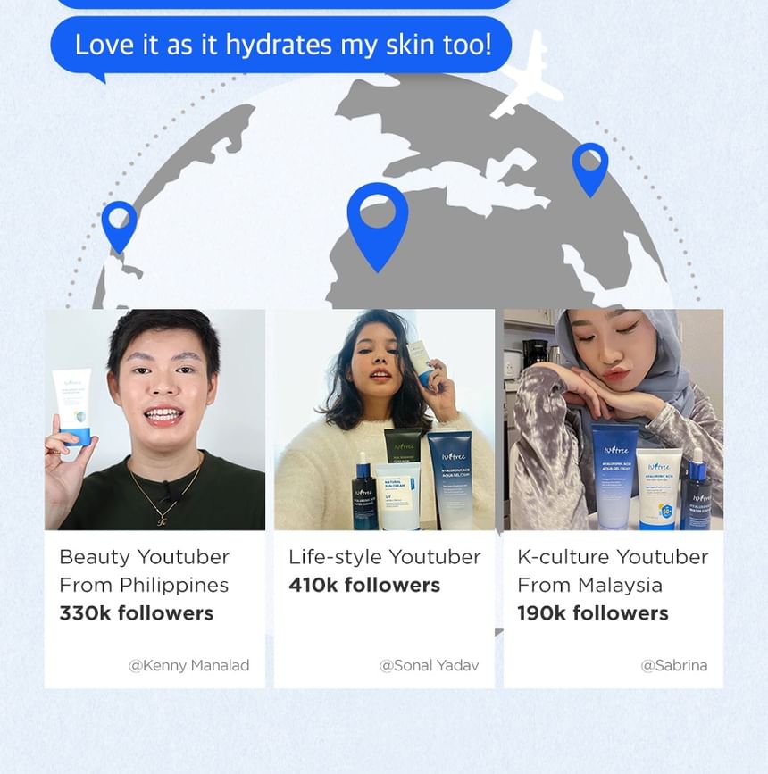 Hyaluronic Acid Watery Sun Gel 2pcs Bundle Set