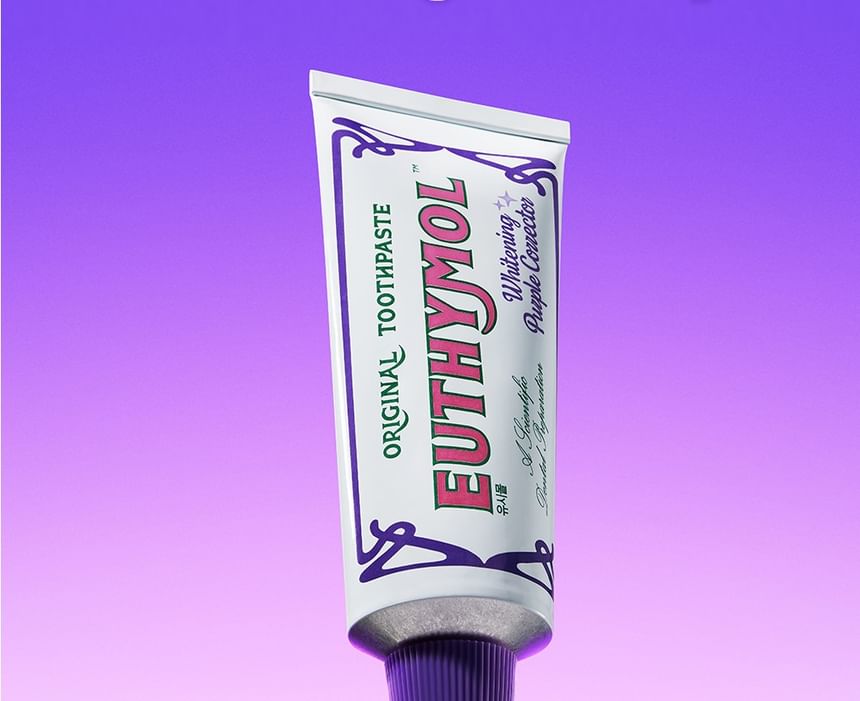 Original Toothpaste Whitening Purple Corrector 2pcs Bundle Set