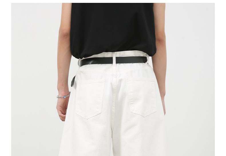 Mid Rise Capri Loose Fit Jeans