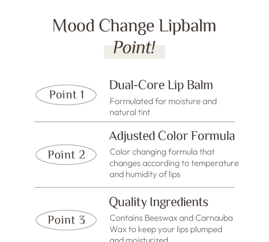 Mood Change Lip Balm - 2 Colors