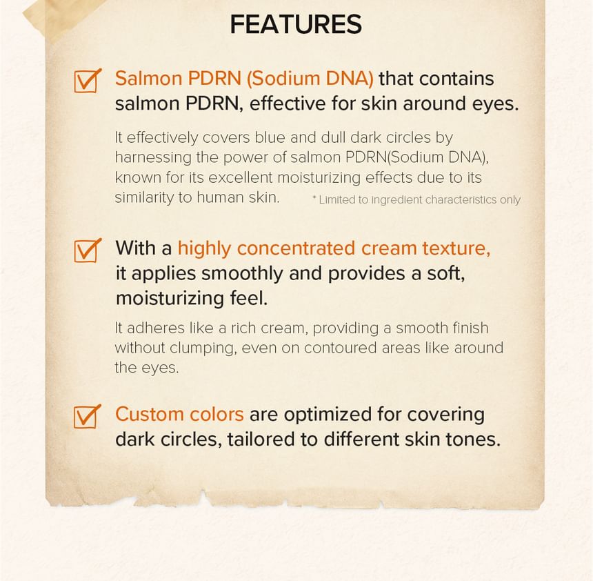 Salmon Darkcircle Concealer Cream - 3 Colors