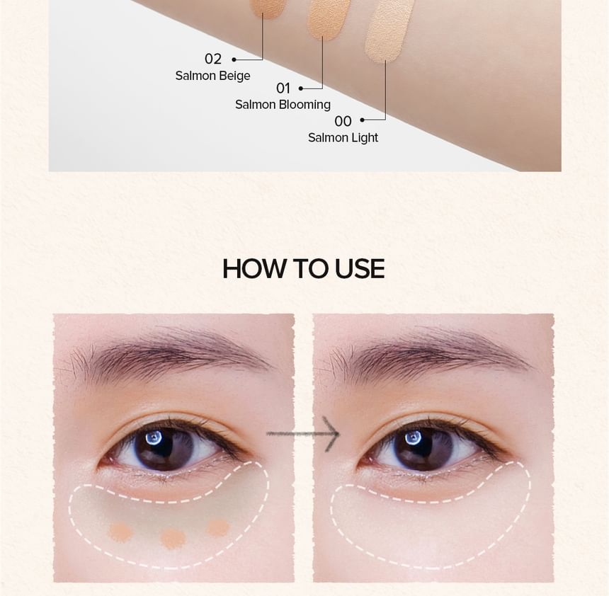 Salmon Darkcircle Concealer Cream - 3 Colors