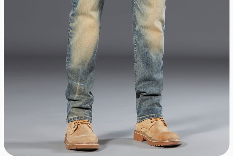 Mid Rise Washed Slim Fit Jeans