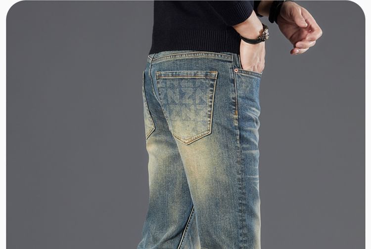 Mid Rise Washed Slim Fit Jeans