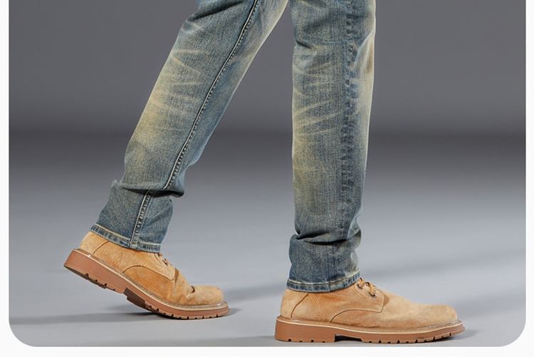 Mid Rise Washed Slim Fit Jeans