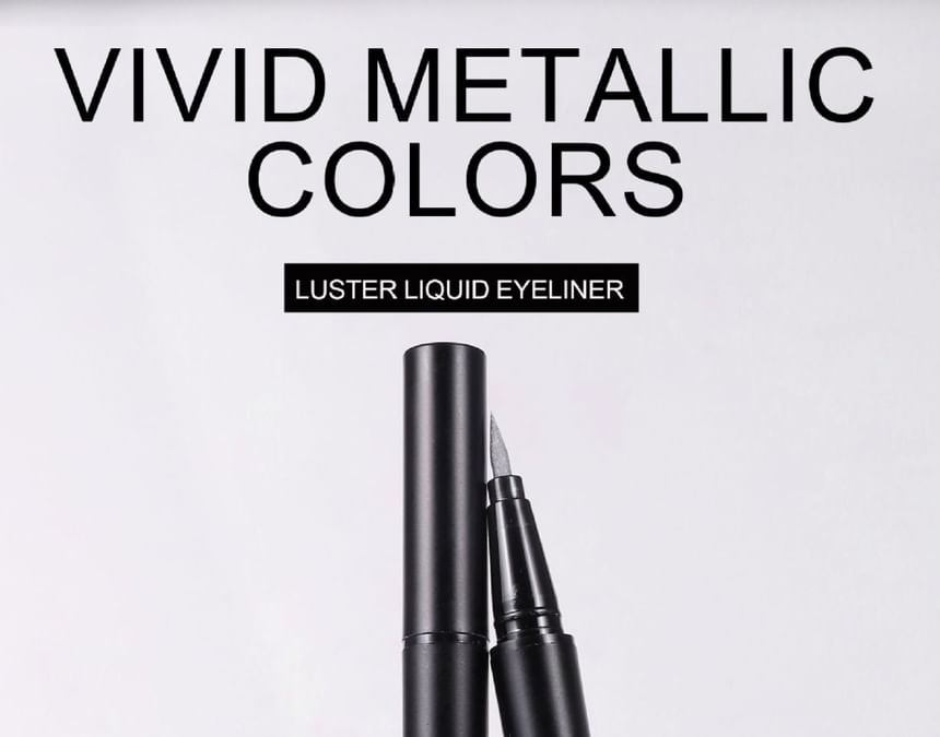 Vivid Metallic Luster Liquid Eyeliner - 10 Colors