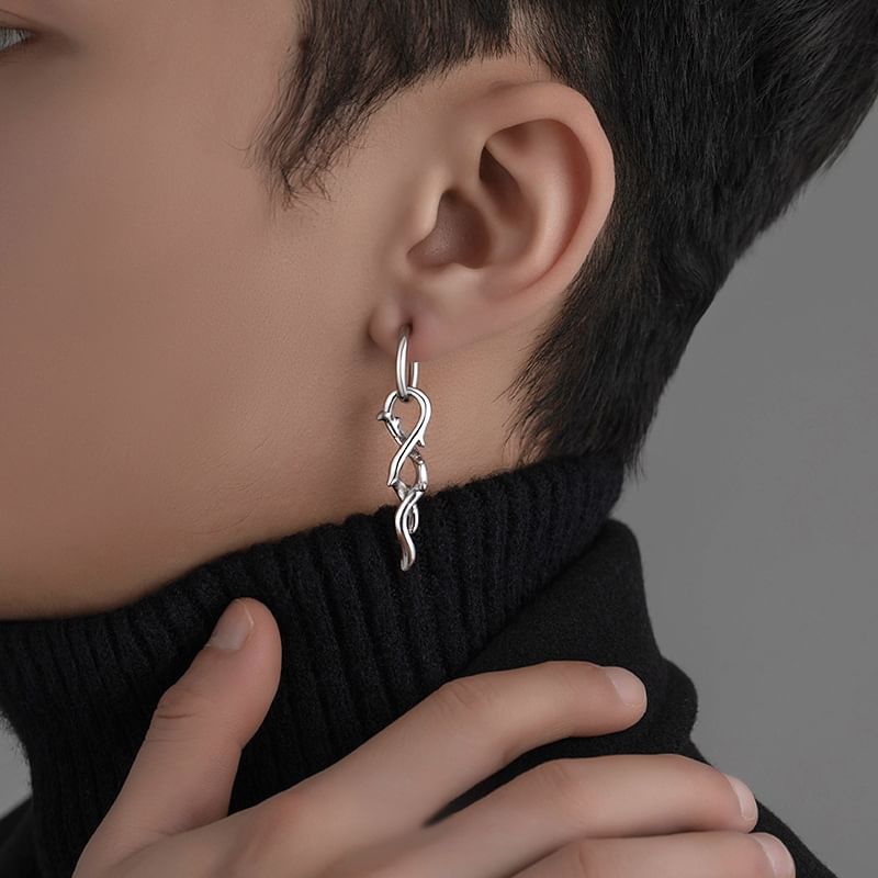 Thorn Hoop Drop Earring