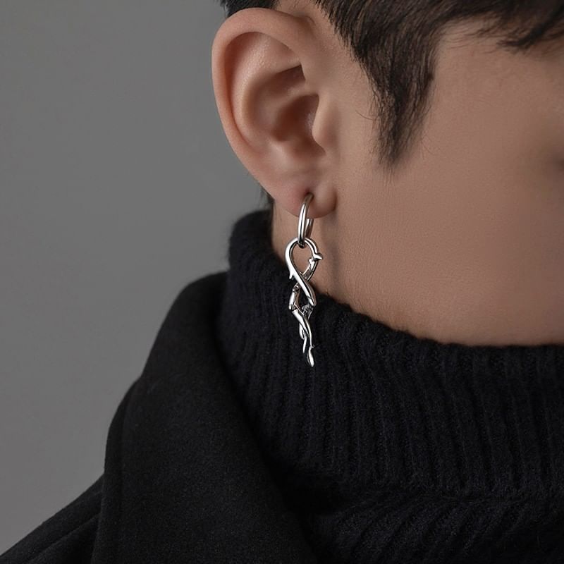 Thorn Hoop Drop Earring
