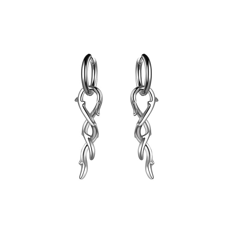 Thorn Hoop Drop Earring