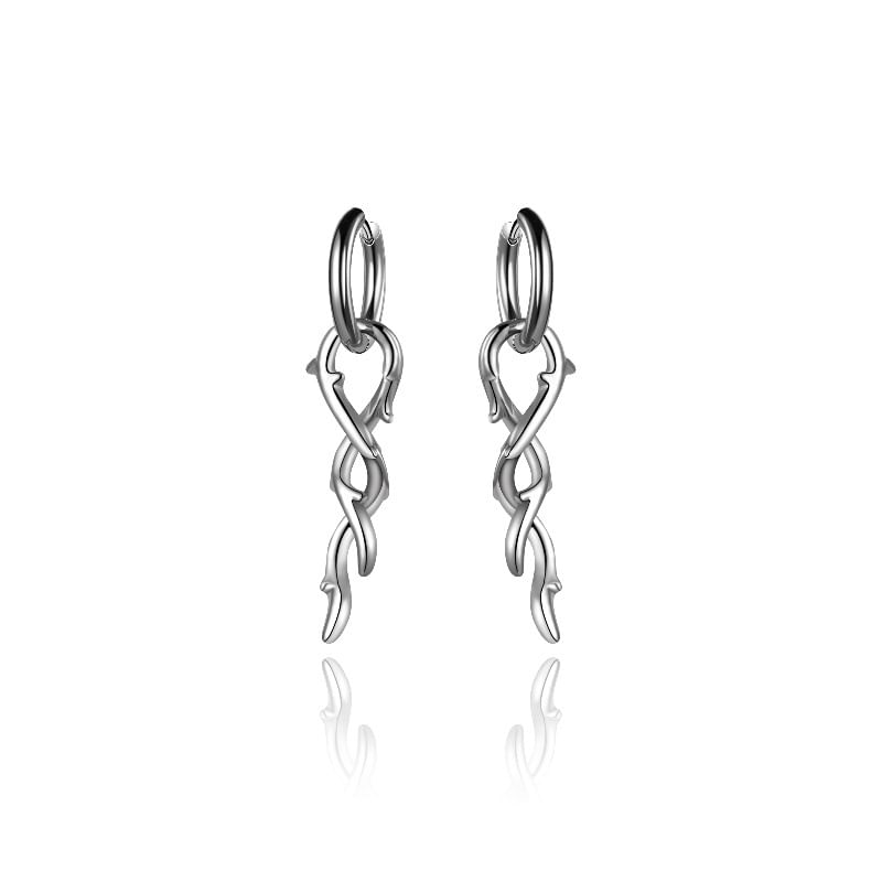 Thorn Hoop Drop Earring