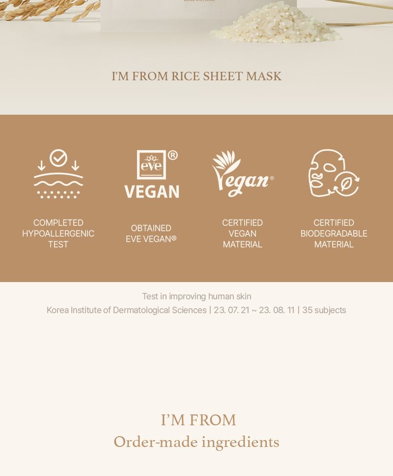 Rice Sheet Mask Bundle Set