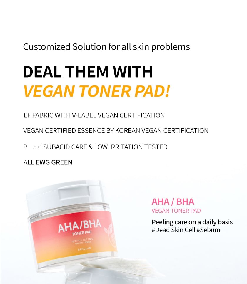 The Clean Vegan Toner Pad - 3 Types