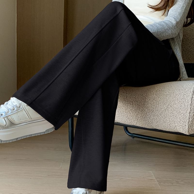 Maternity High Rise Plain Straight Leg Pants