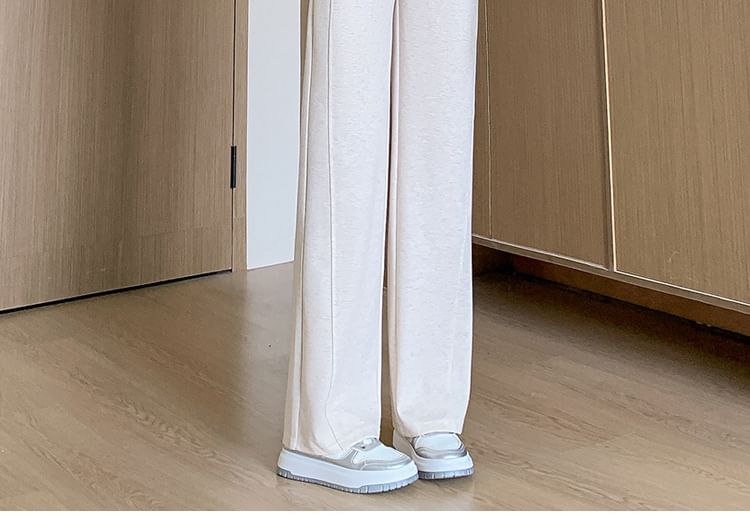 Maternity High Rise Plain Straight Leg Pants