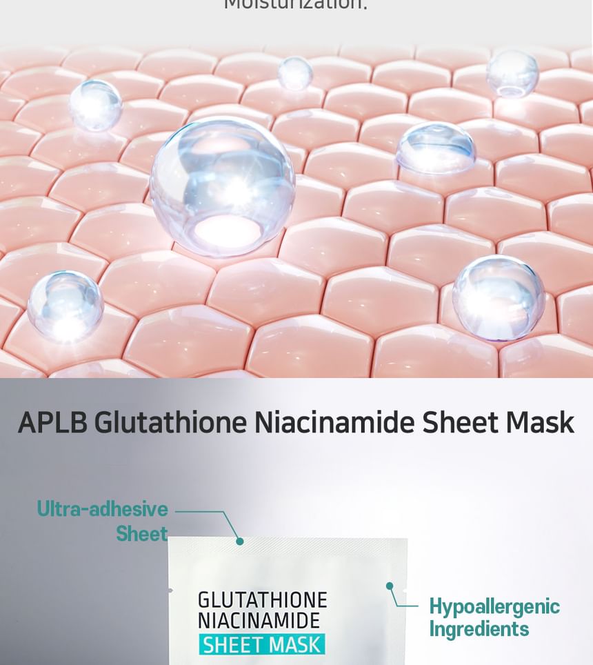 Glutathione Niacinamide Sheet Mask Bundle Set